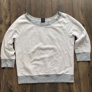 LIGHT GREY VICTORIA SECRET PINK CREW